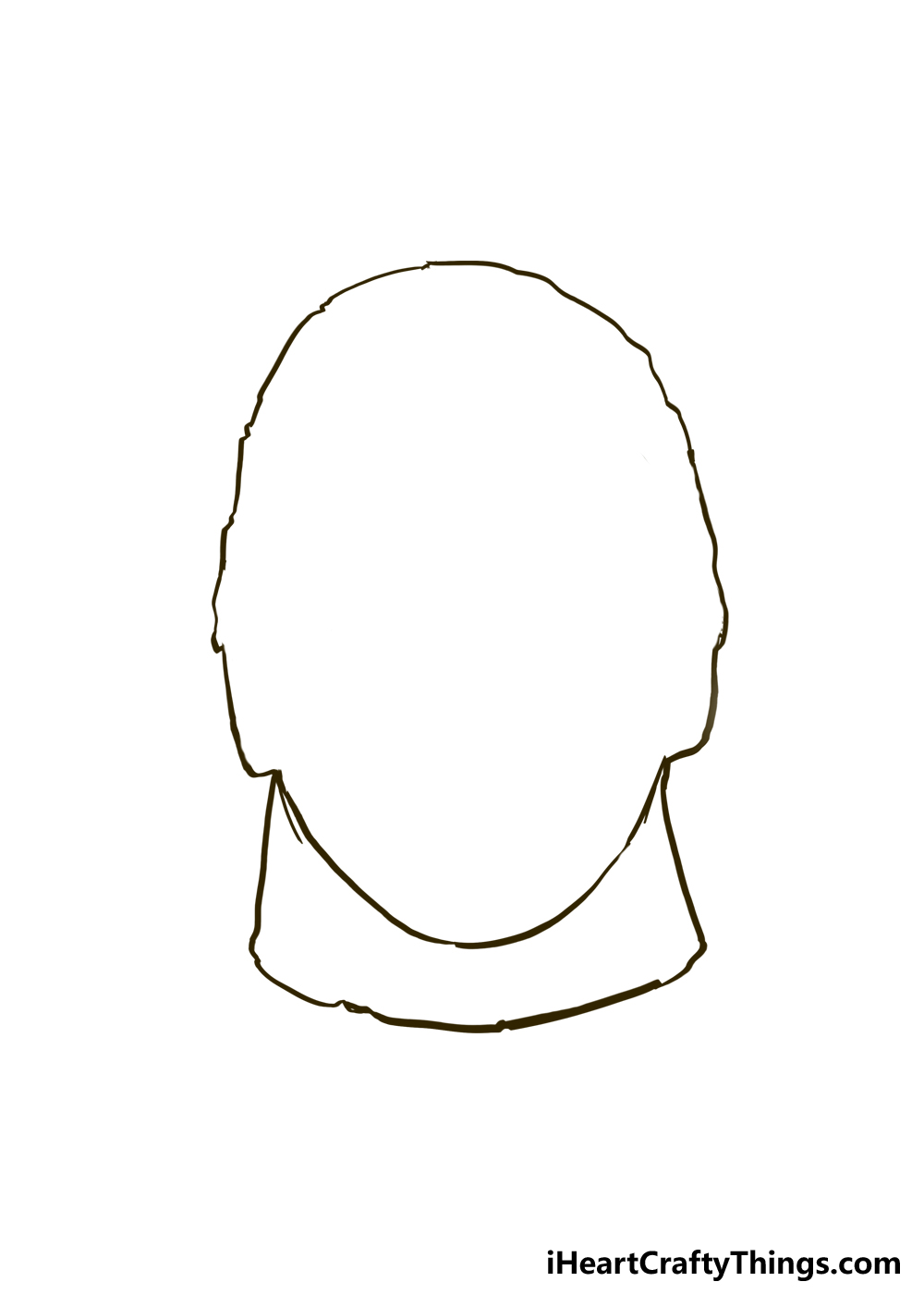 How to Draw Michael Myers step 2
