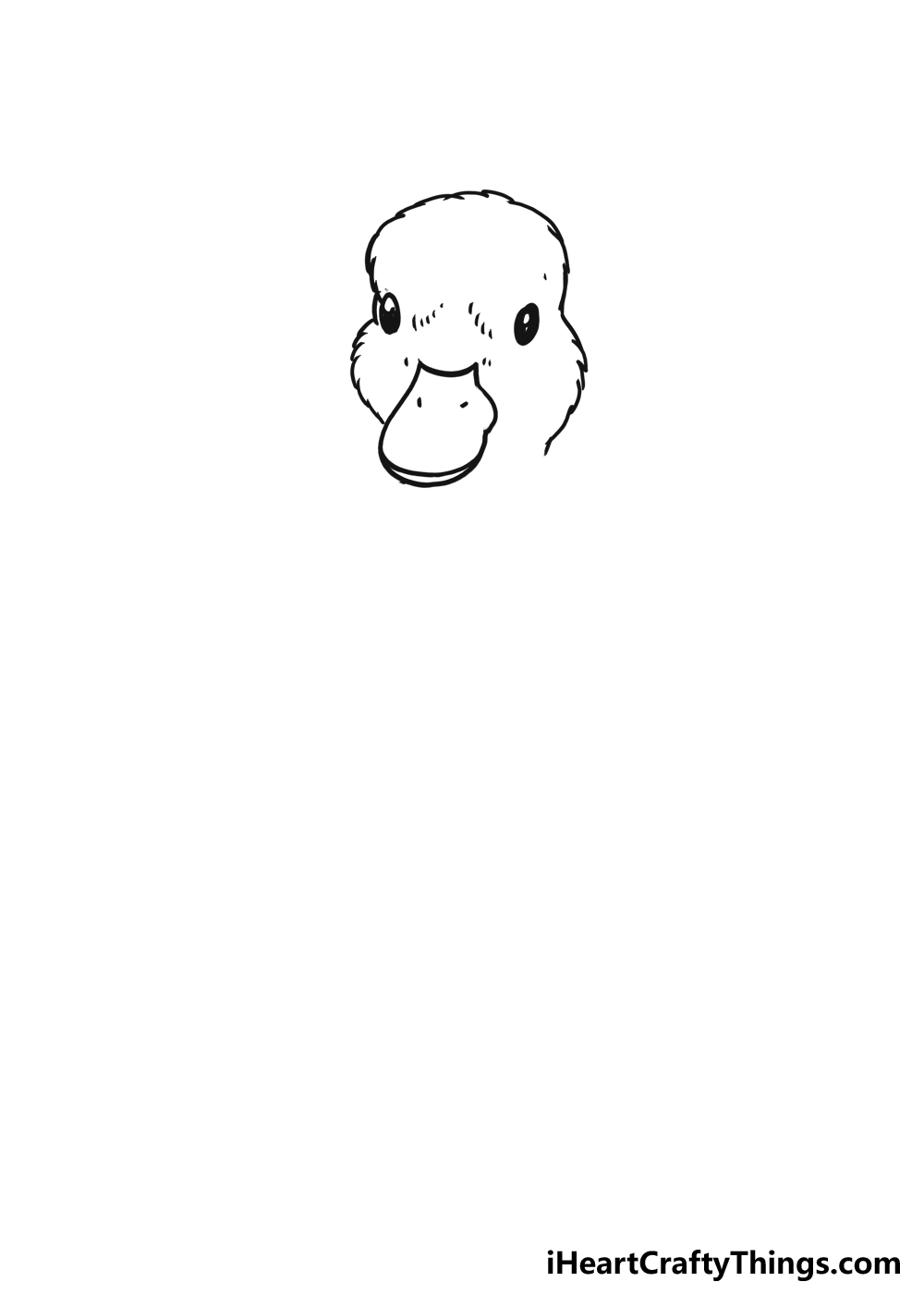 How to Draw A Cute Duckling step 2