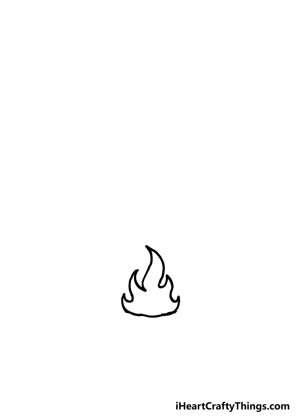 How to Draw Flames step 2