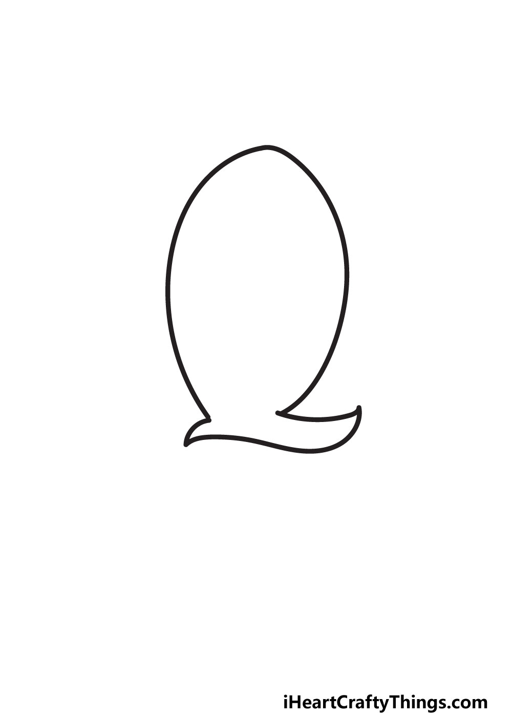 How To Draw Your Own Fancy Q step 2
