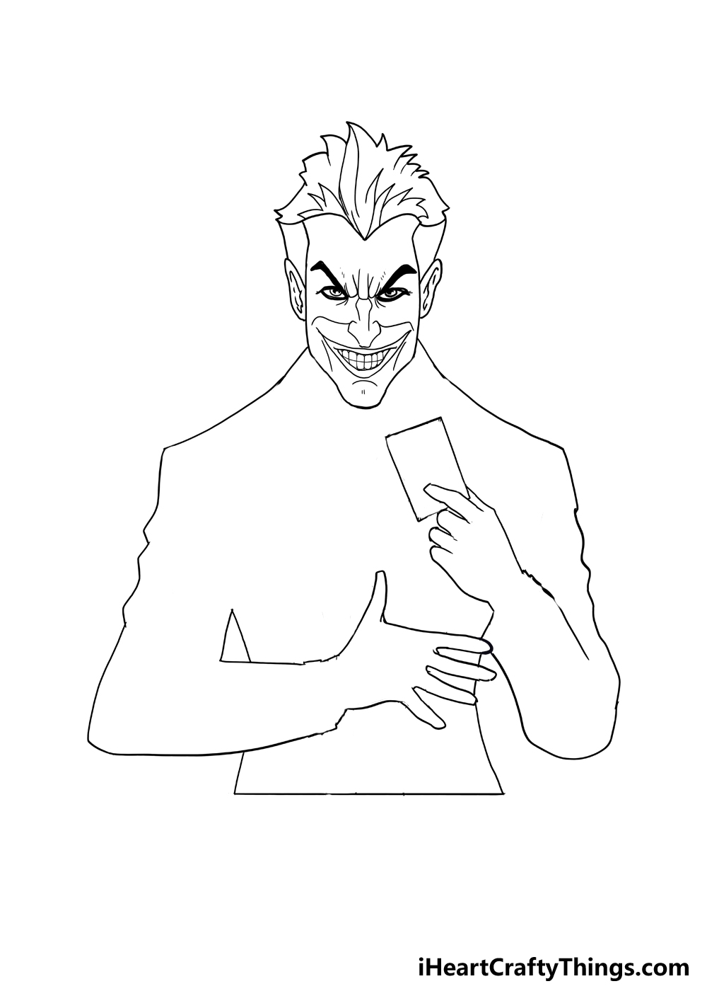 How To Draw The Joker Step By Step