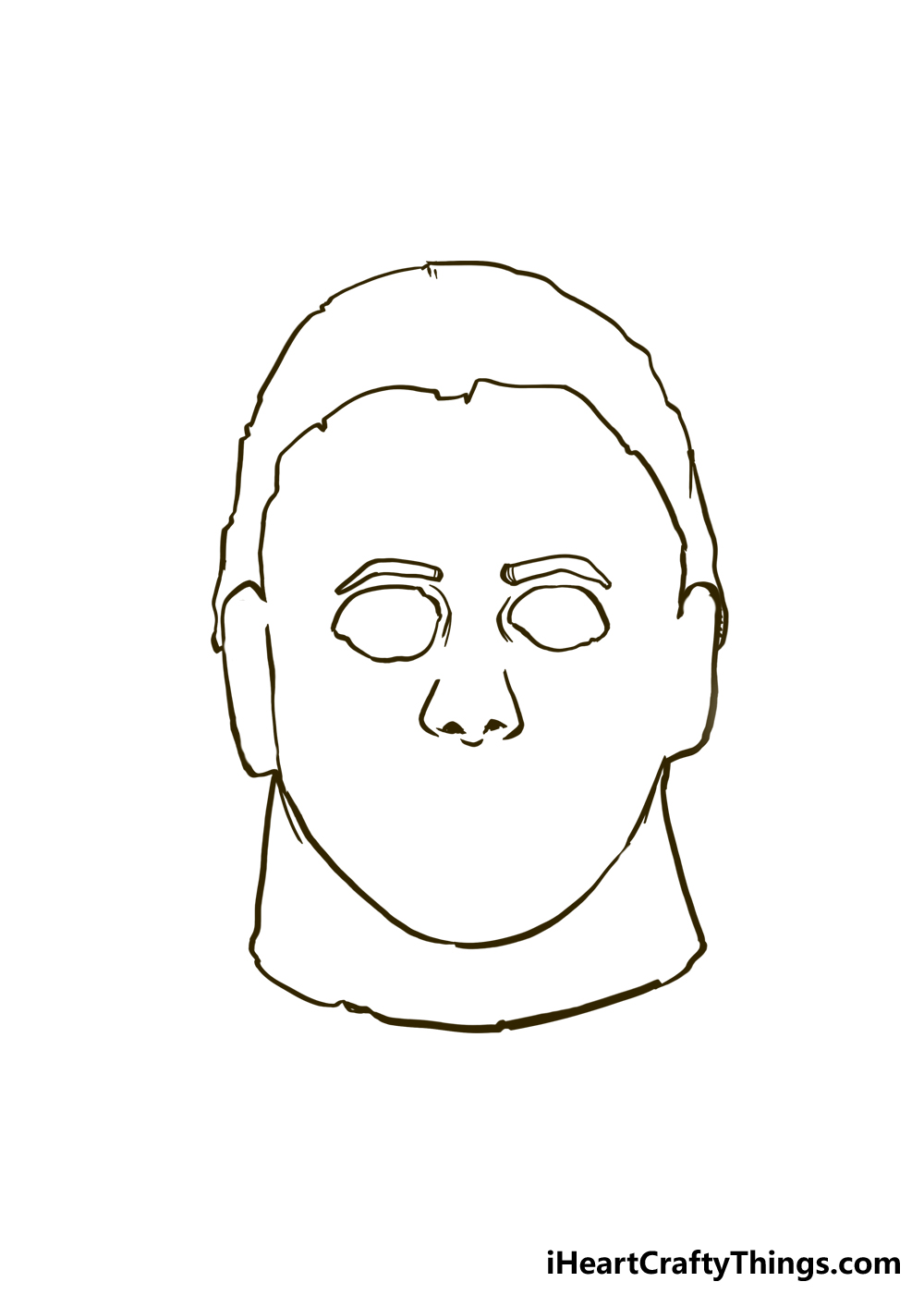 How to Draw Michael Myers step 3