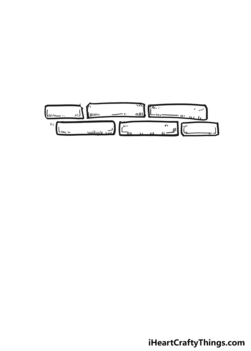 How to Draw A Brick Wall step 3