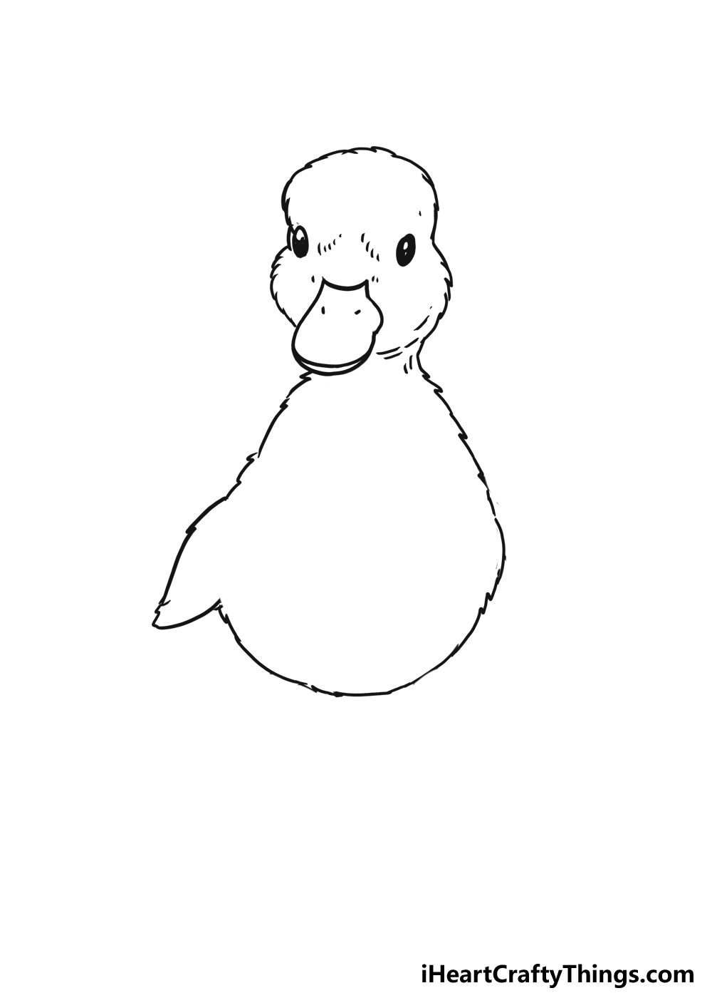 How to Draw A Cute Duckling step 3