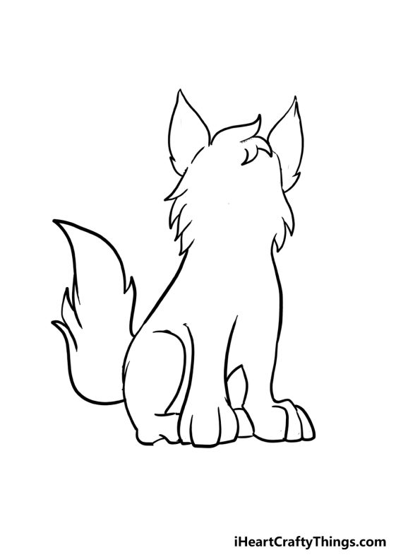 How To Draw A Cute Wolf Step By Step 8797