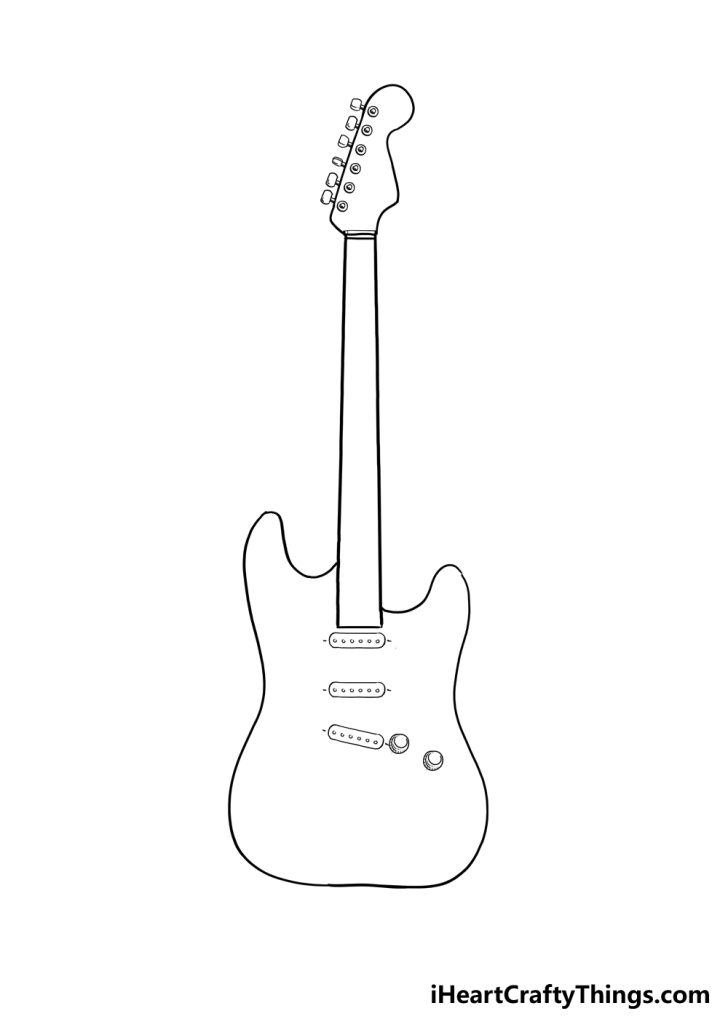 How To Draw An Electric Guitar A Step By Step Guide I Heart Crafty