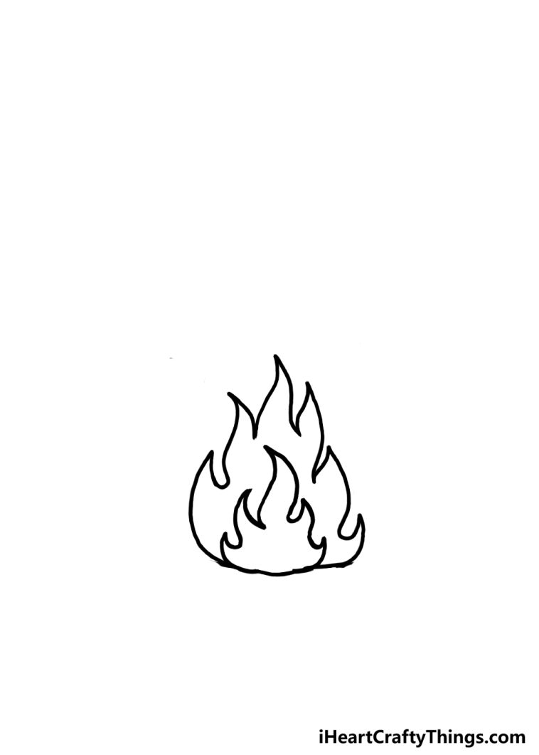 How To Draw Flames Step By Step!