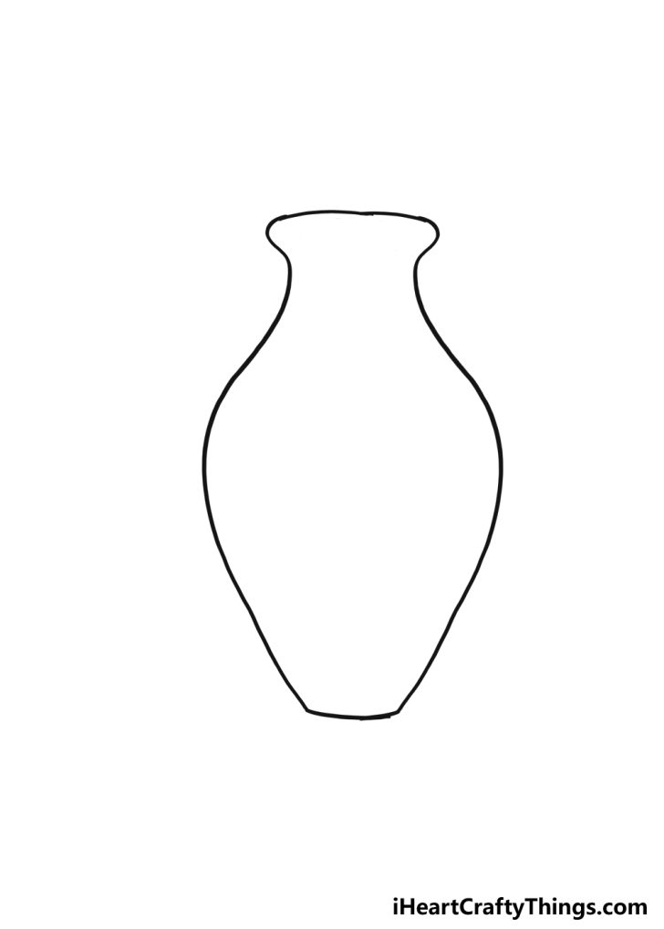 How To Draw A Flower Vase Step By Step!