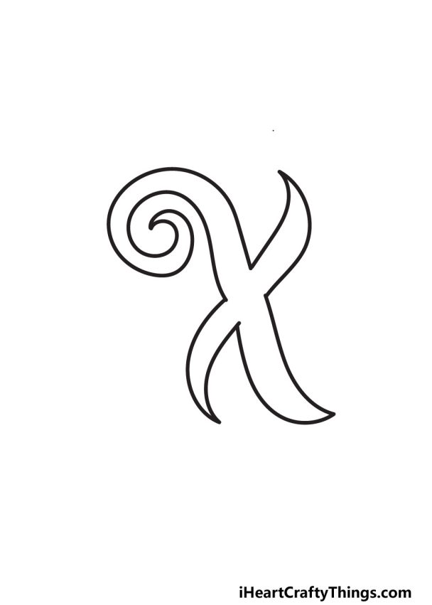 Fancy Letter X Draw Your Own Fancy Letter X In 6 Easy Steps