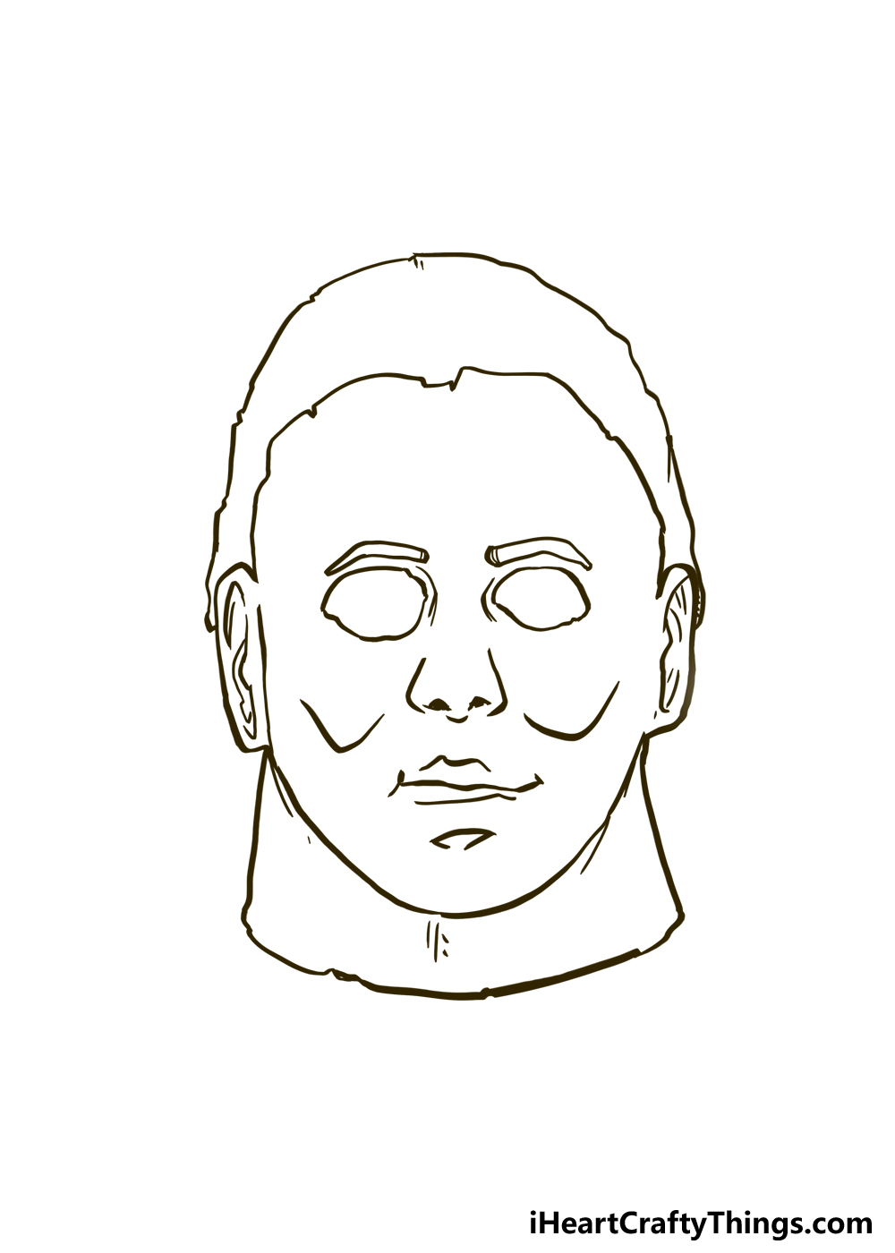 How to Draw Michael Myers step 4
