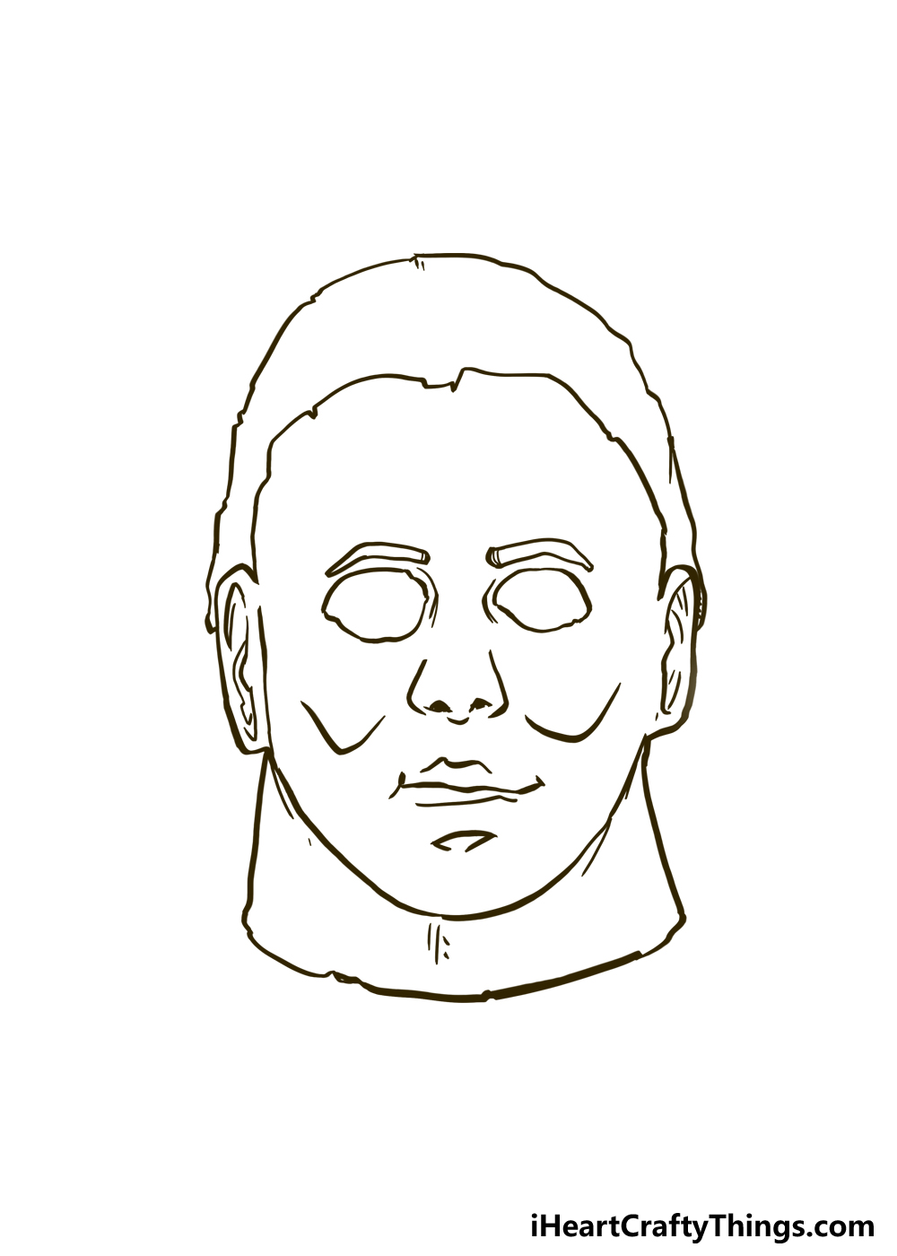 Michael Myers Mask Drawing