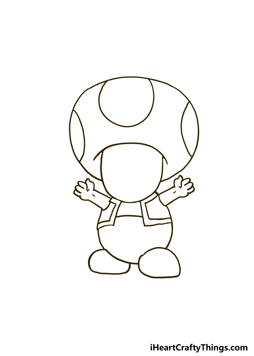 mario toad drawing