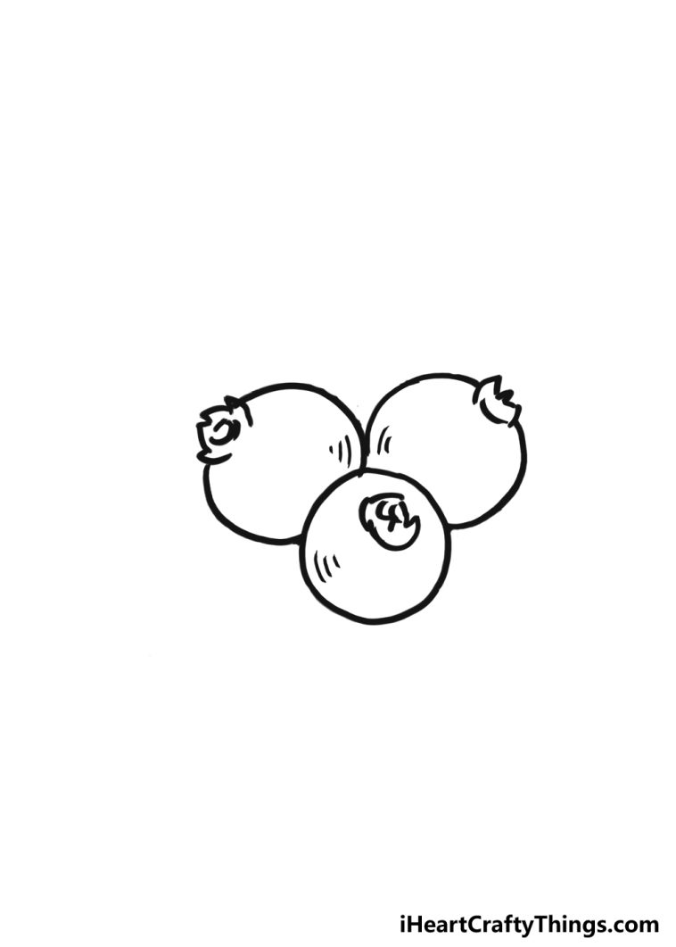 How To Draw A Blueberry Step By Step!