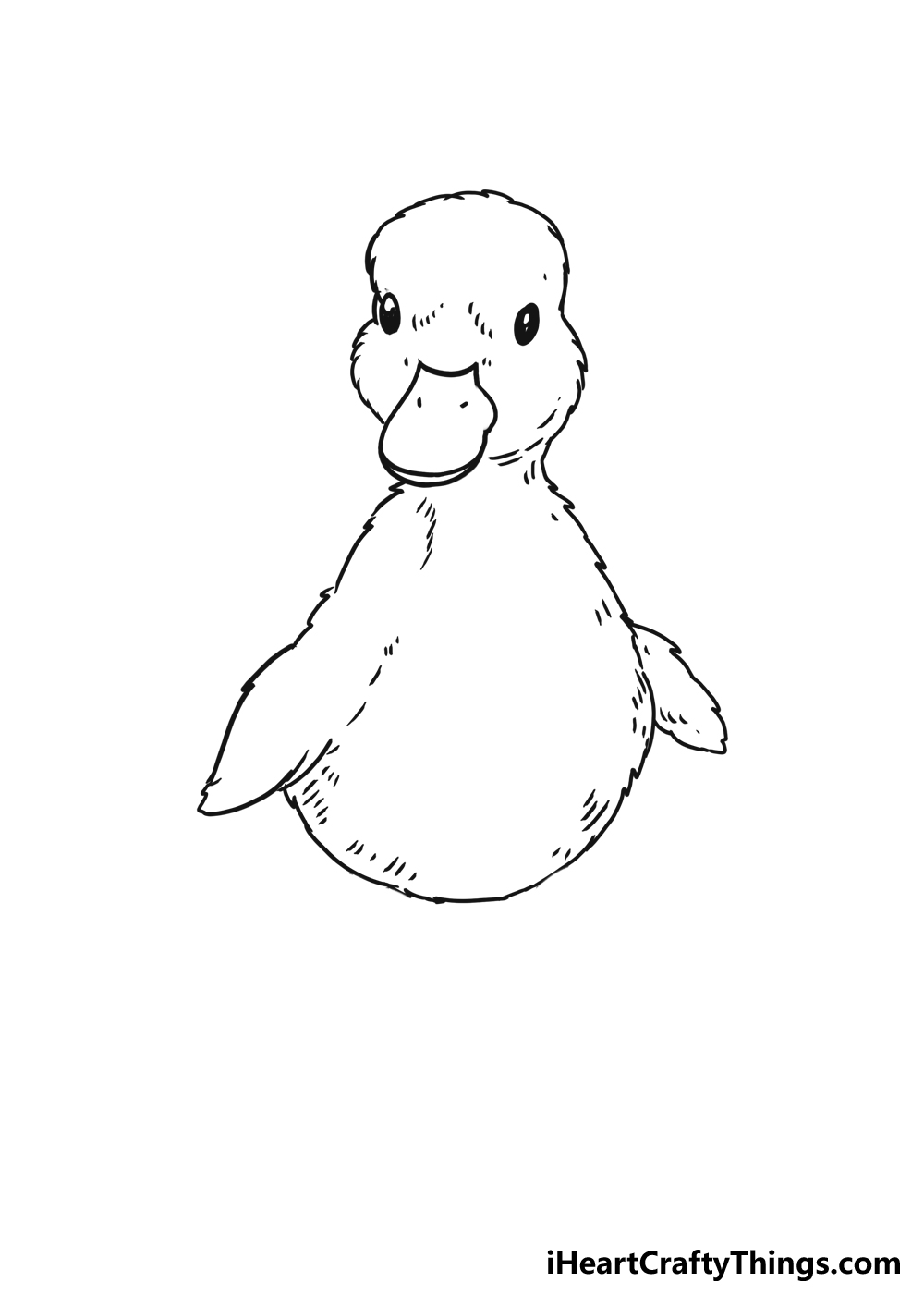 How to Draw A Cute Duckling step 4