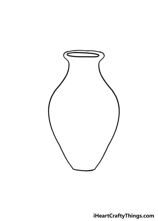 How To Draw A Flower Vase Step By Step!