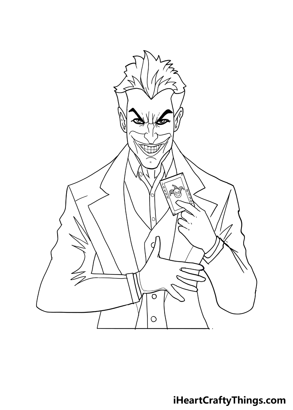 How to Draw Joker step 5