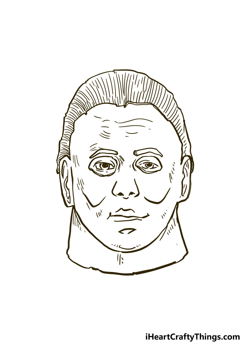 How to Draw Michael Myers step 5