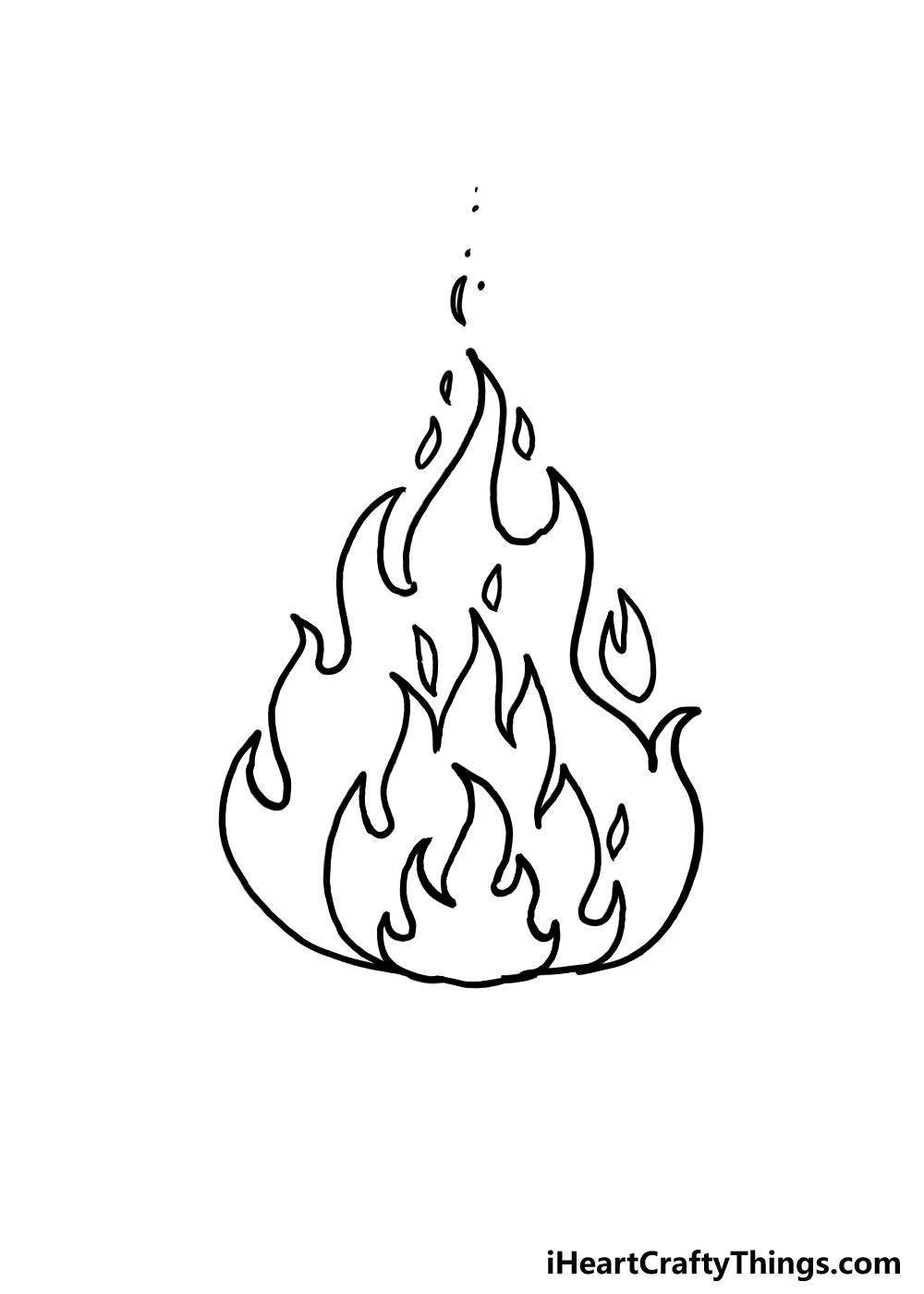 flame template printout