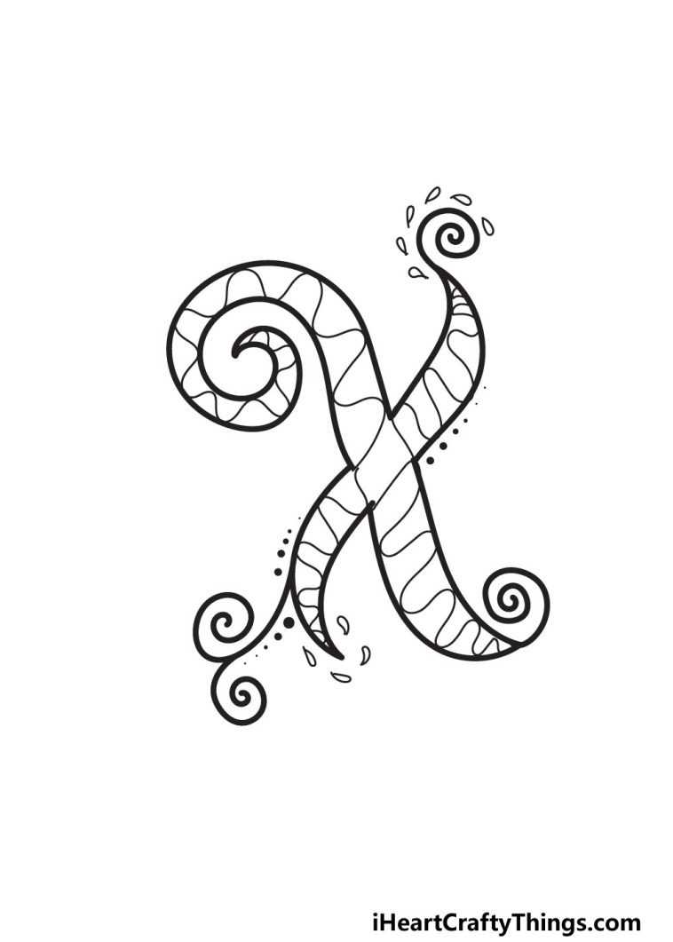 Fancy Letter X Draw Your Own Fancy Letter X In 6 Easy Steps