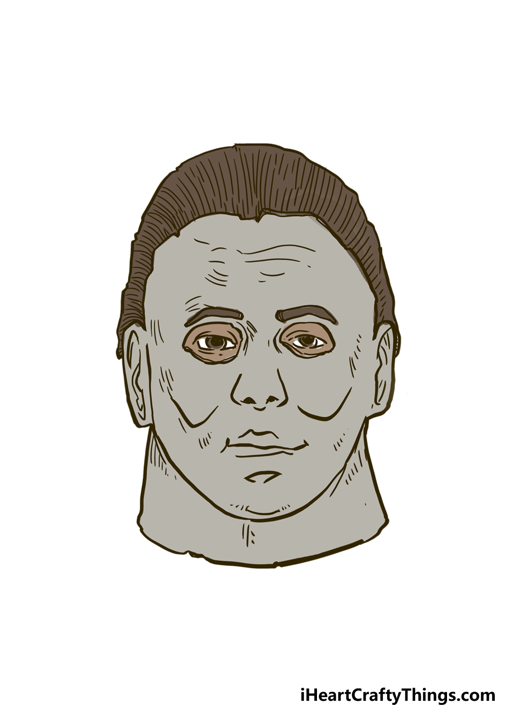 How to Draw Michael Myers step 6