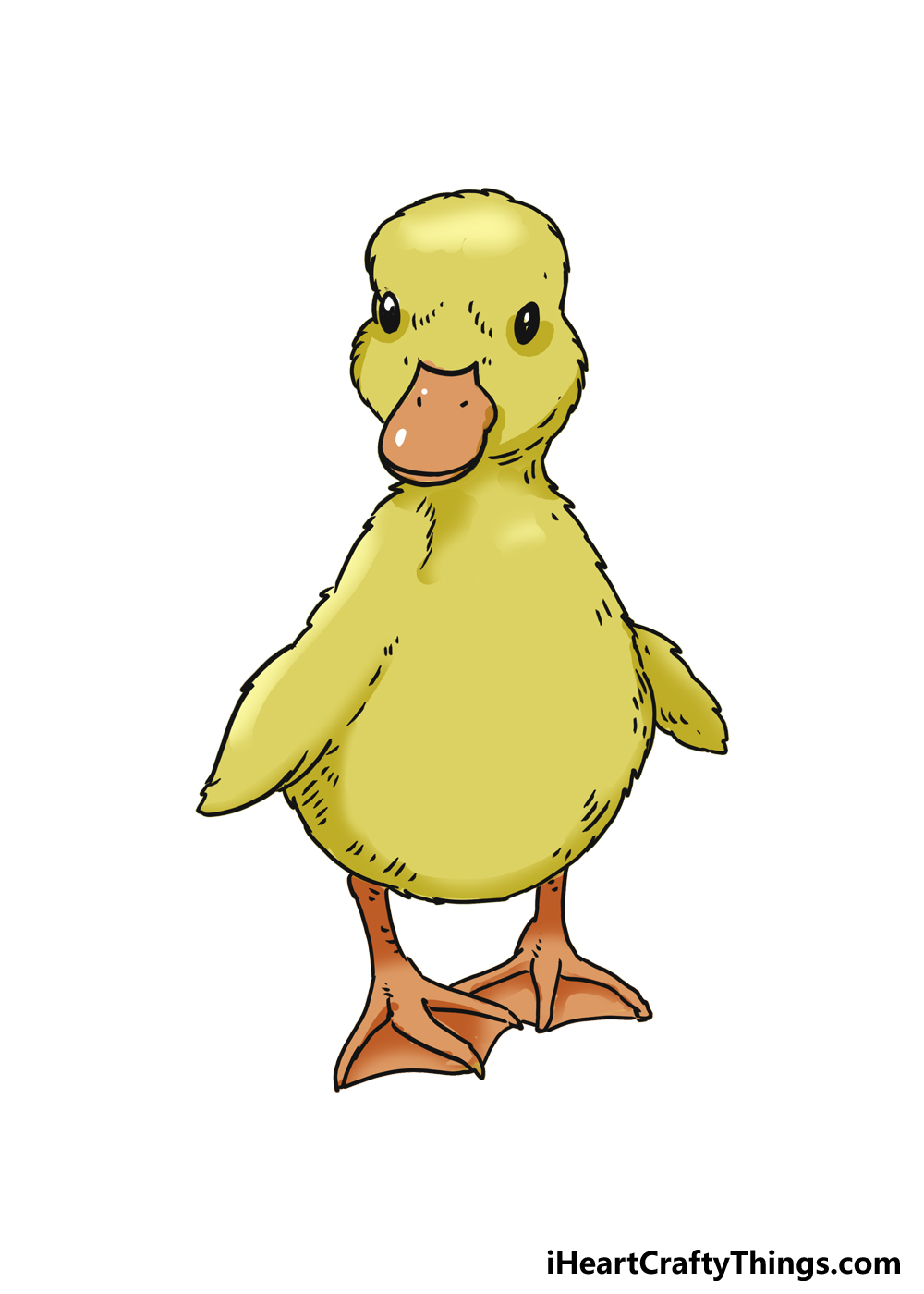 duck and ducklings drawing