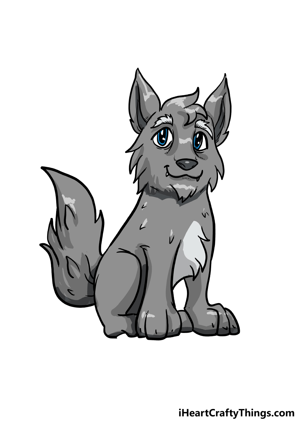 How To Draw A Wolf Pup Step By Step 40 Easy Cute Wolf Drawing Ideas