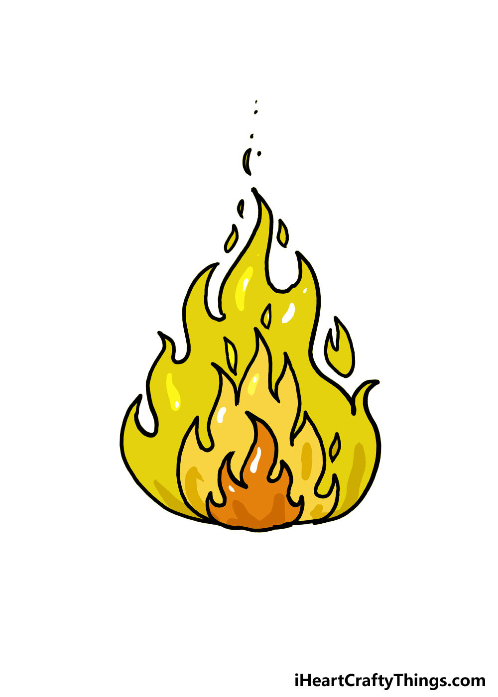How to Draw Flames step 6