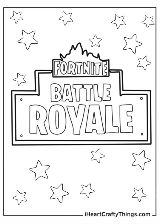 Battle Royale Fortnite To Color