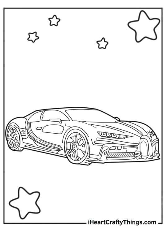 Bugatti Coloring Picture For Kids