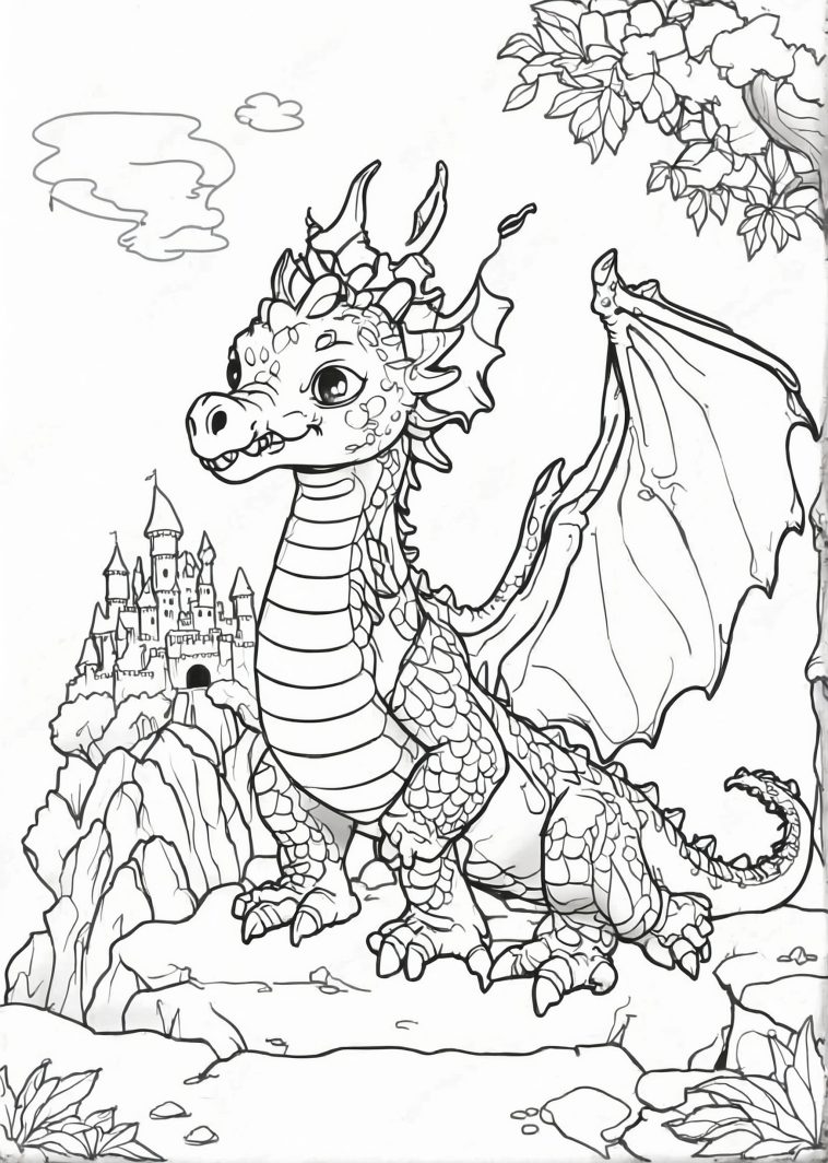 58 Dragon Coloring Pages (Printable Free PDFs For Kids)