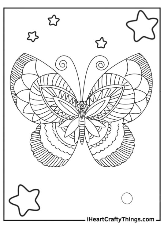 Butterfly printable to color
