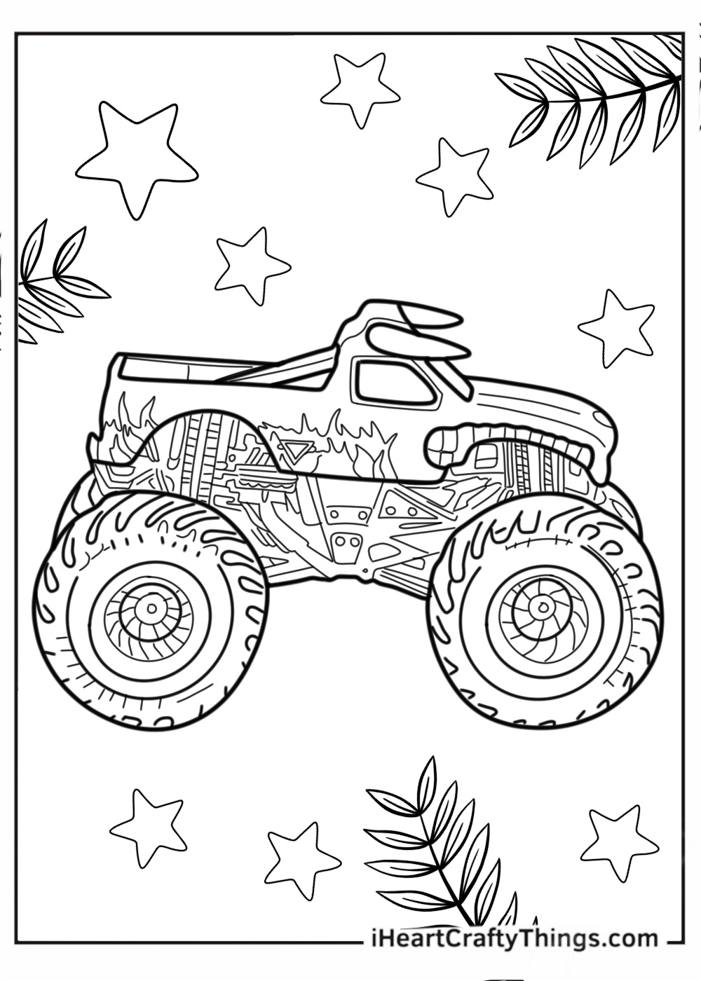 El Toro Loco Monster Truck Coloring Page