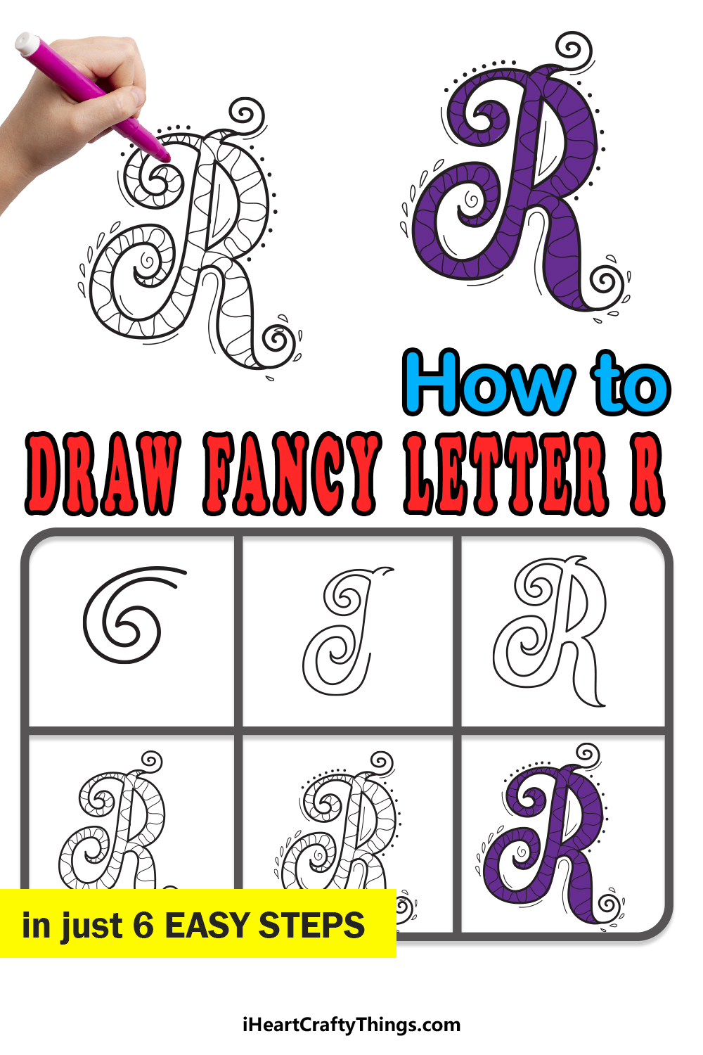 How To Draw Your Own Fancy R step by step guide