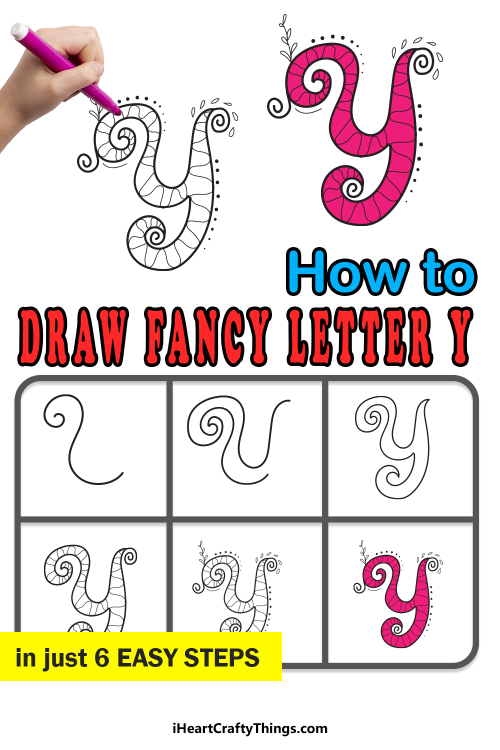 How To Draw Your Own Fancy Y step by step guide