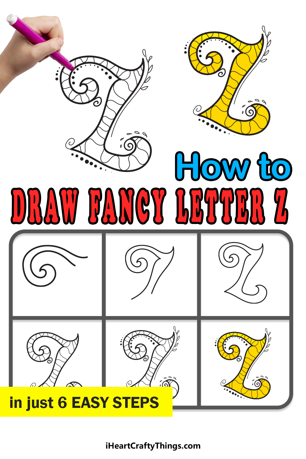 How To Draw Your Own Fancy Z step by step guide