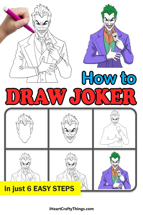 How To Draw The Joker Step By Step!