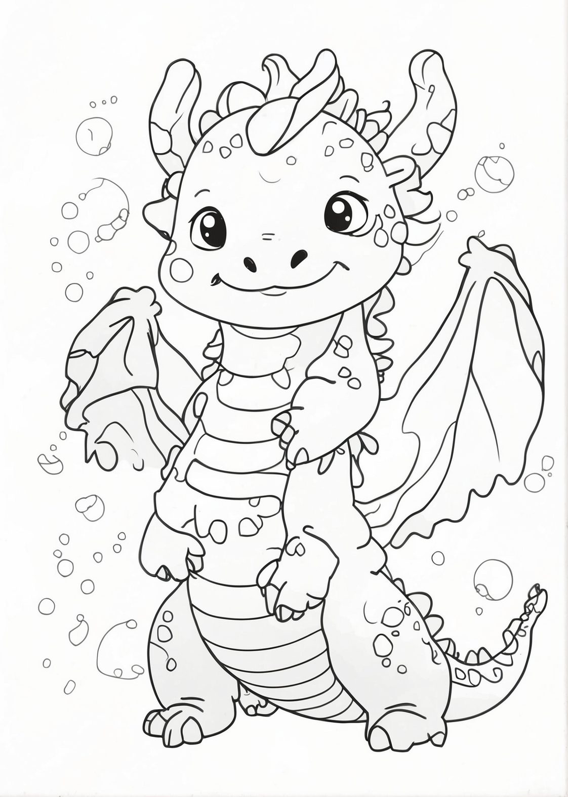 All New Dragon Coloring Pages 2024 (100% Free Printables)