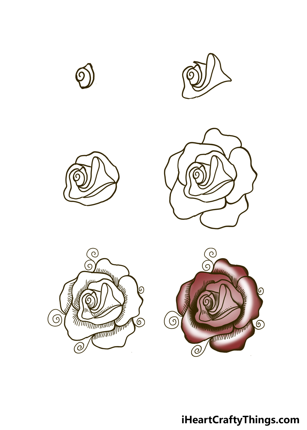 How to Draw A Rose Tattoo
