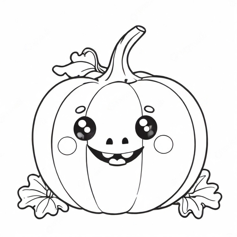 cartoon pumpkin drawing