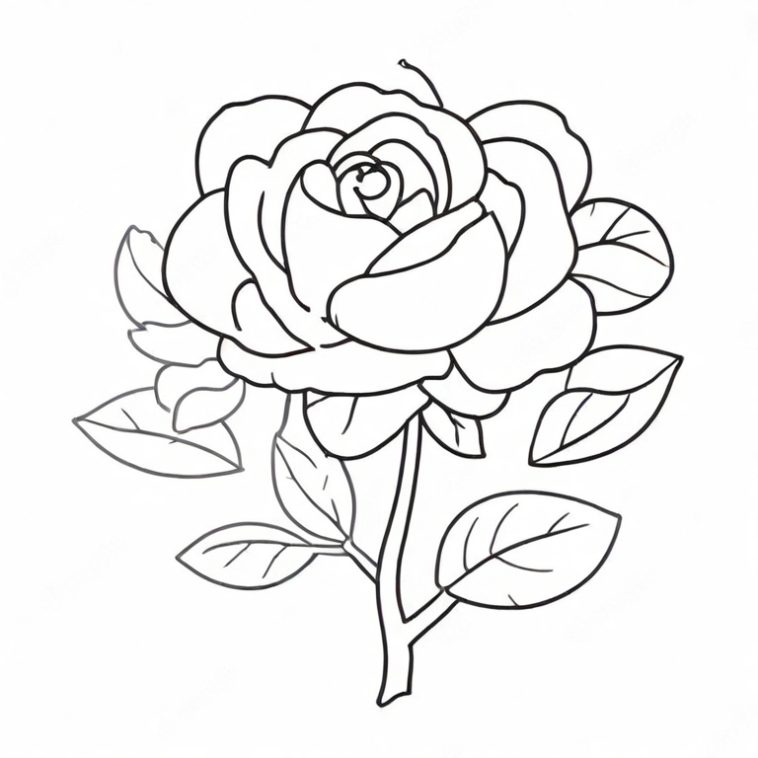 Rose Drawing - How To Draw A Rose Step By Step