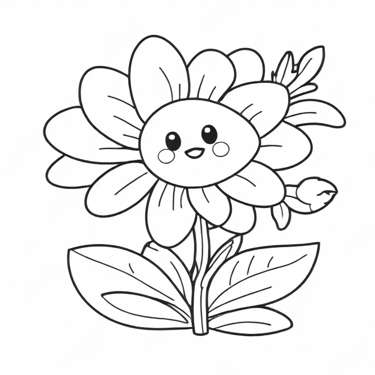 cartoon flower drawing