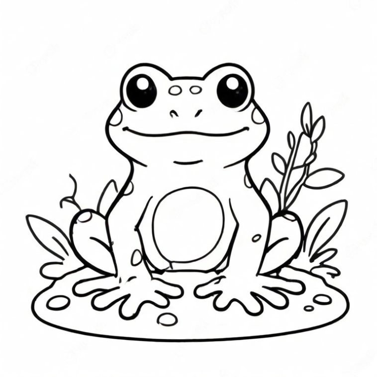 Frog Drawing - How To Draw A Frog Step By Step