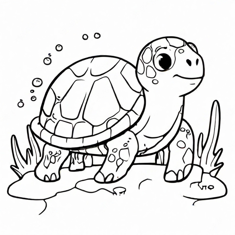 turtle drawing cute easy - Clip Art Library