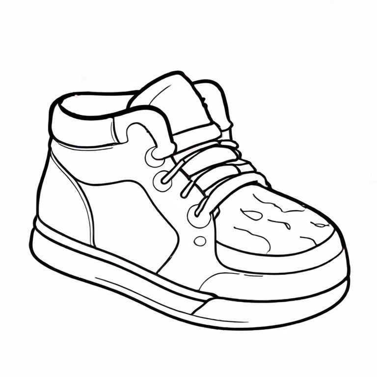cartoon shoe drawing