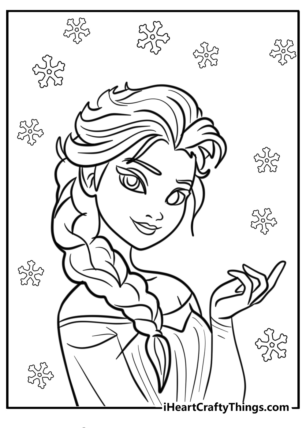Free frozen coloring pages.