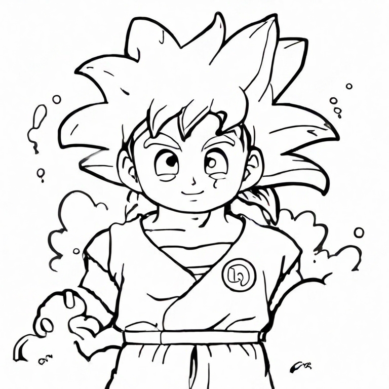 How To Draw Goku - Drawing Pictures Of Goku, HD Png Download , Transparent  Png Image - PNGitem