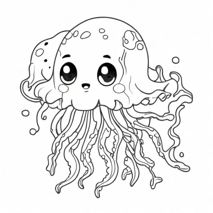 Jellyfish Drawing - How To Draw A Jellyfish Step By Step