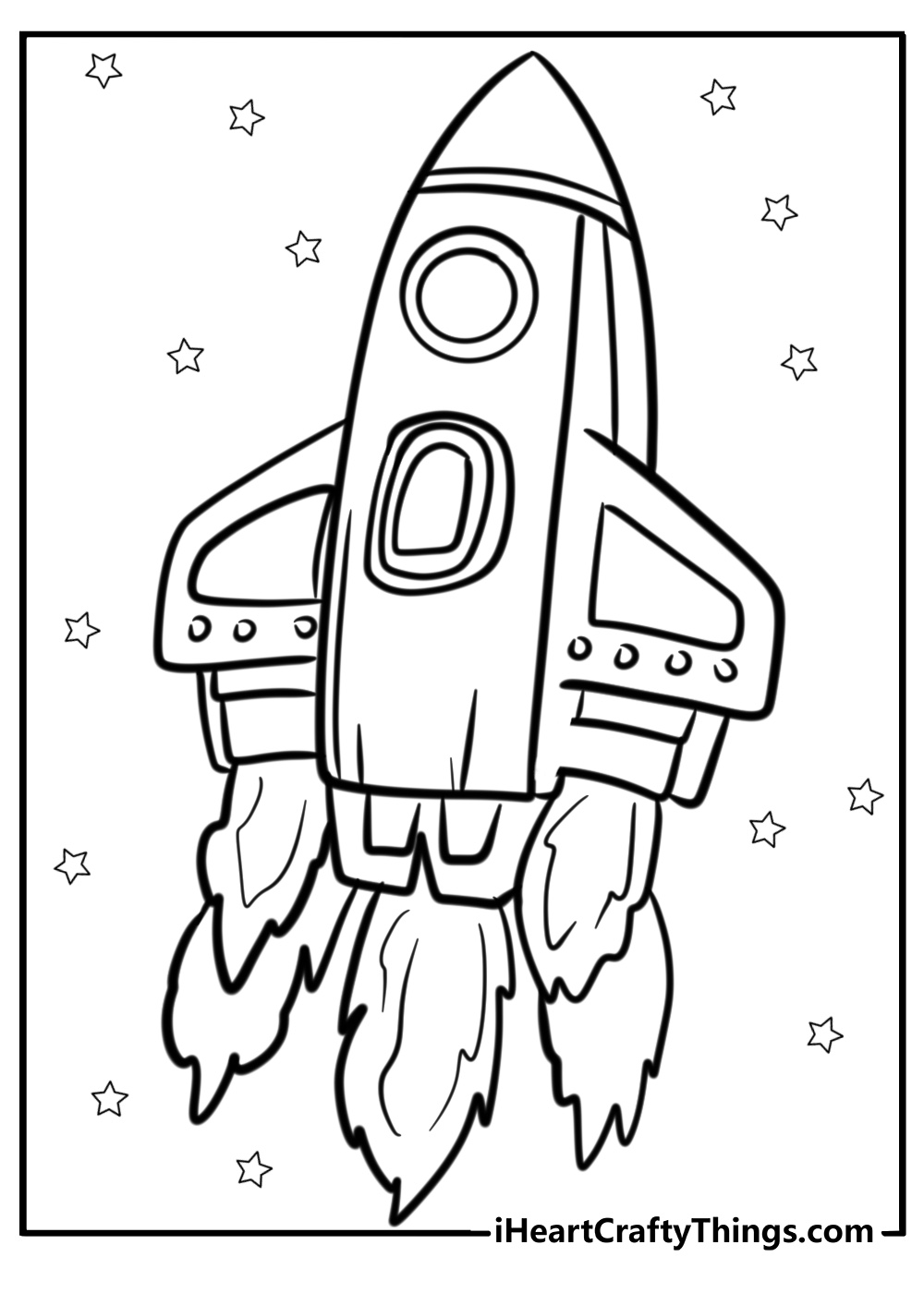 Space shuttle coloring sheet