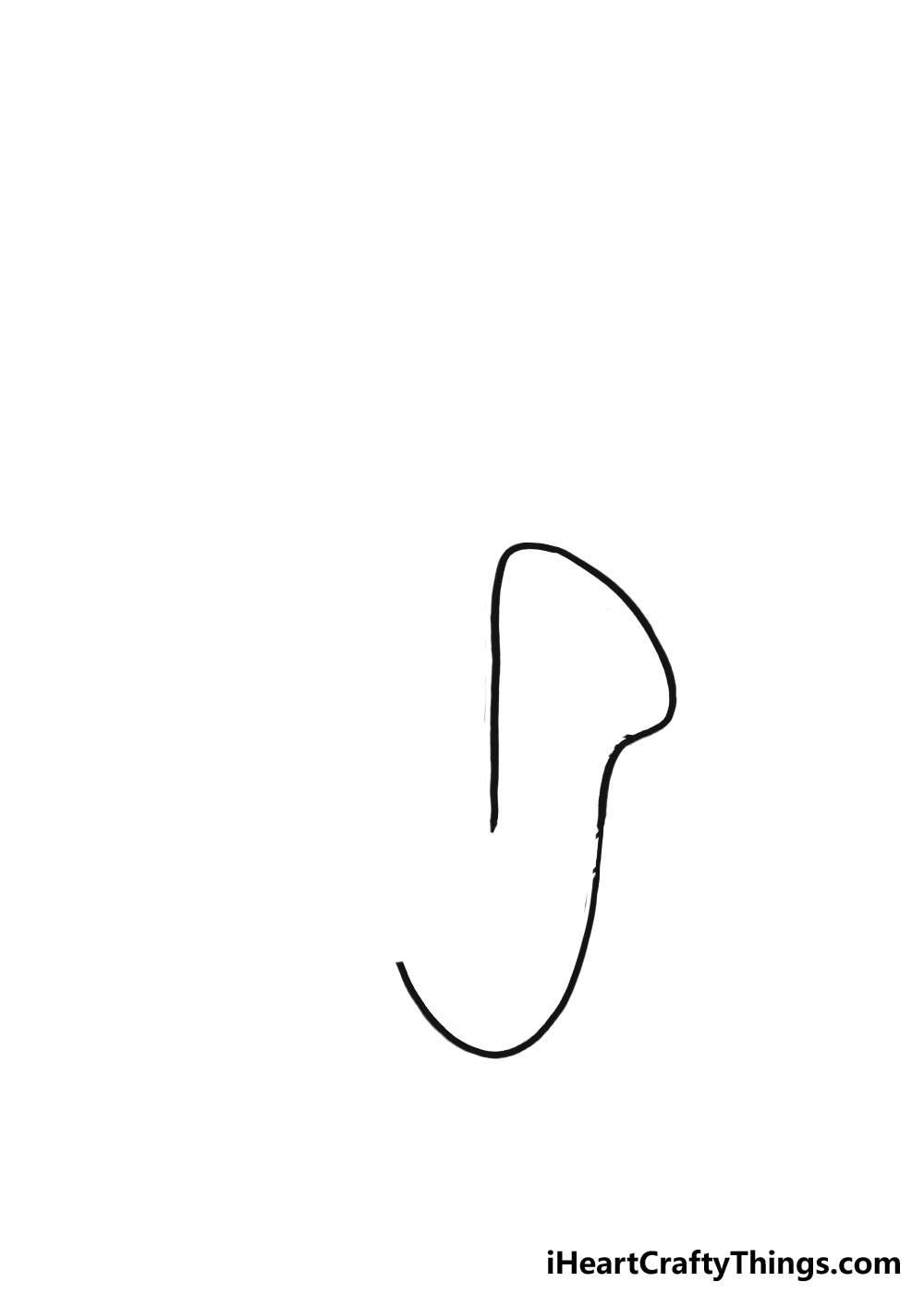 How to Draw A Saxophone step 1
