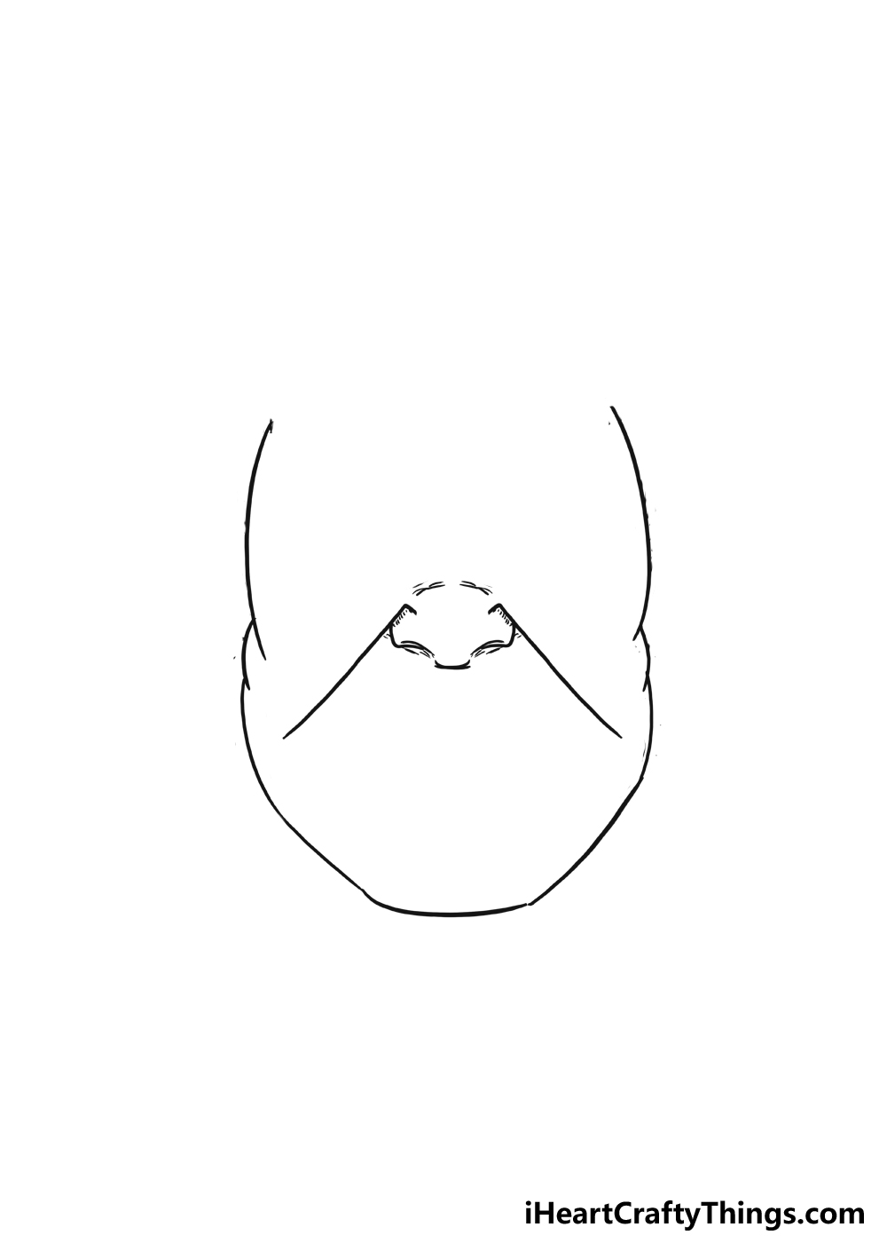 How to Draw Hulk’s Face step 2